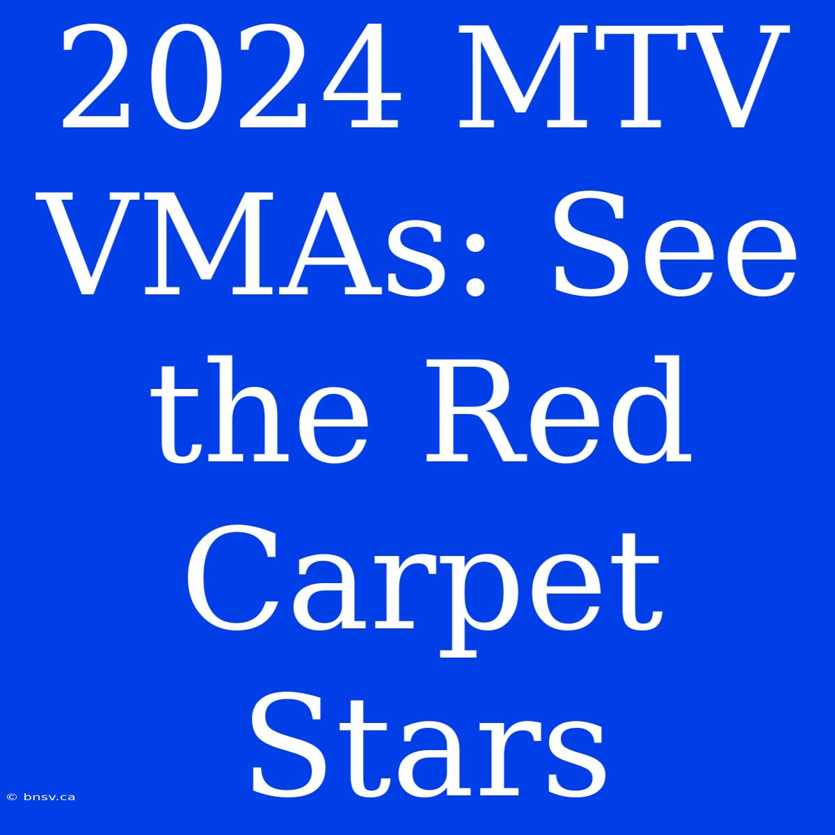 2024 MTV VMAs: See The Red Carpet Stars