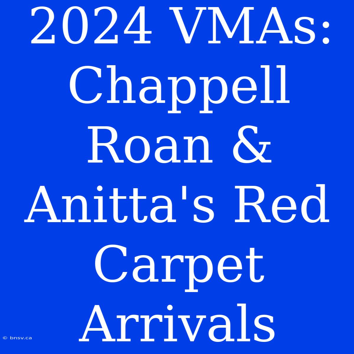 2024 VMAs: Chappell Roan & Anitta's Red Carpet Arrivals