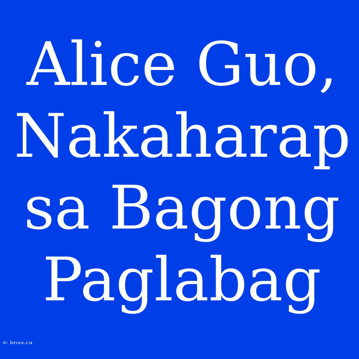 Alice Guo, Nakaharap Sa Bagong Paglabag