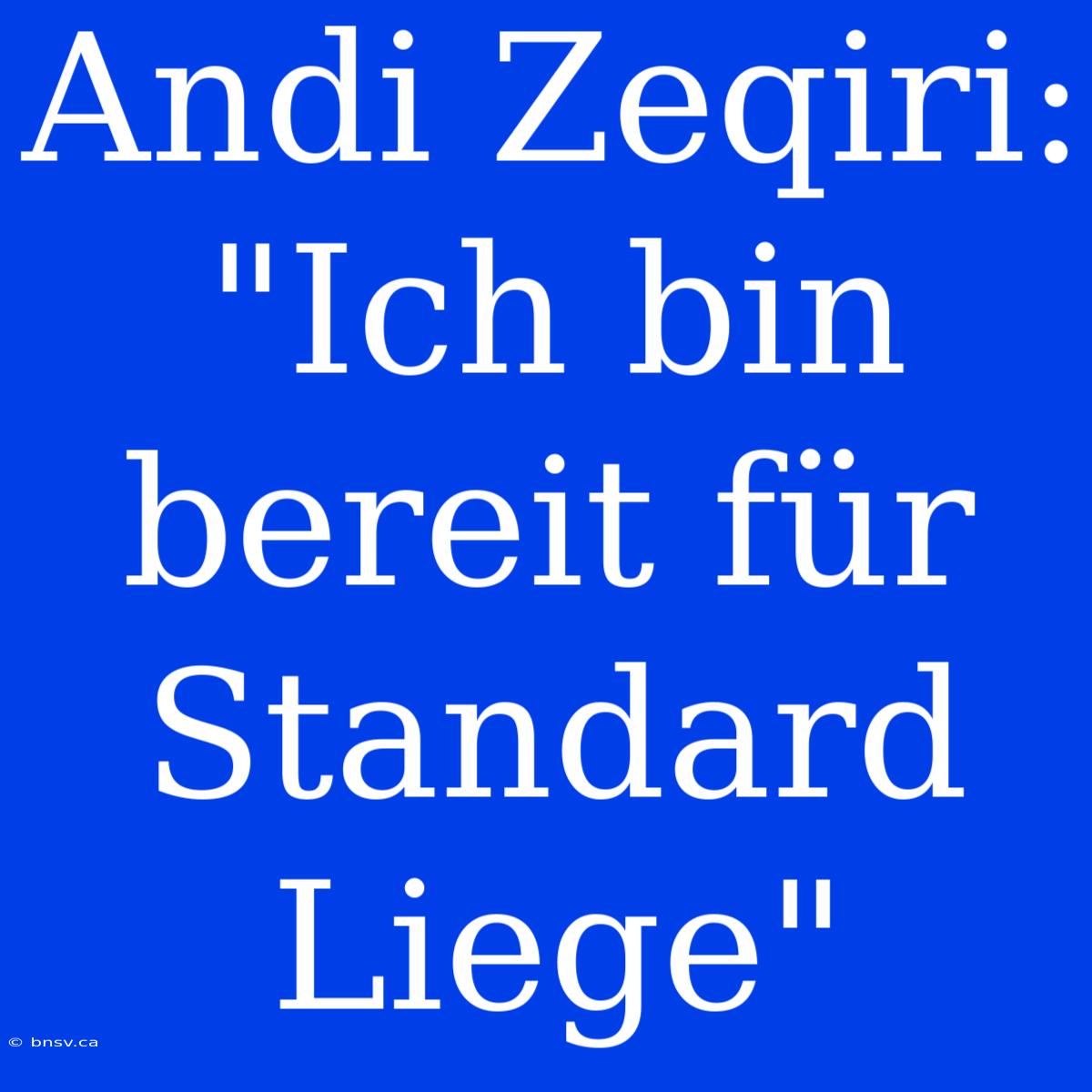 Andi Zeqiri: 