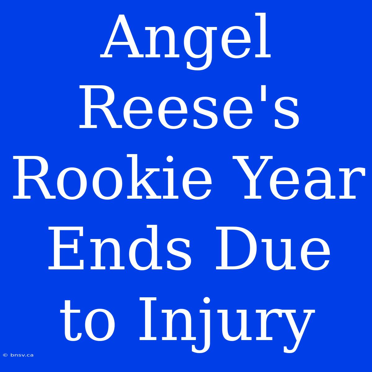 Angel Reese's Rookie Year Ends Due To Injury