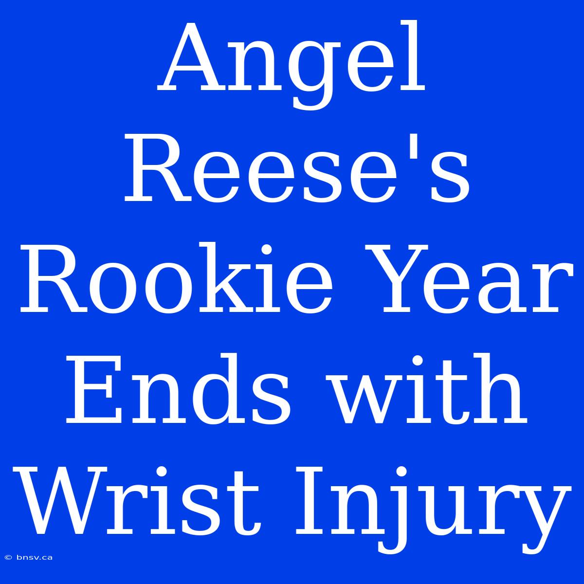 Angel Reese's Rookie Year Ends With Wrist Injury