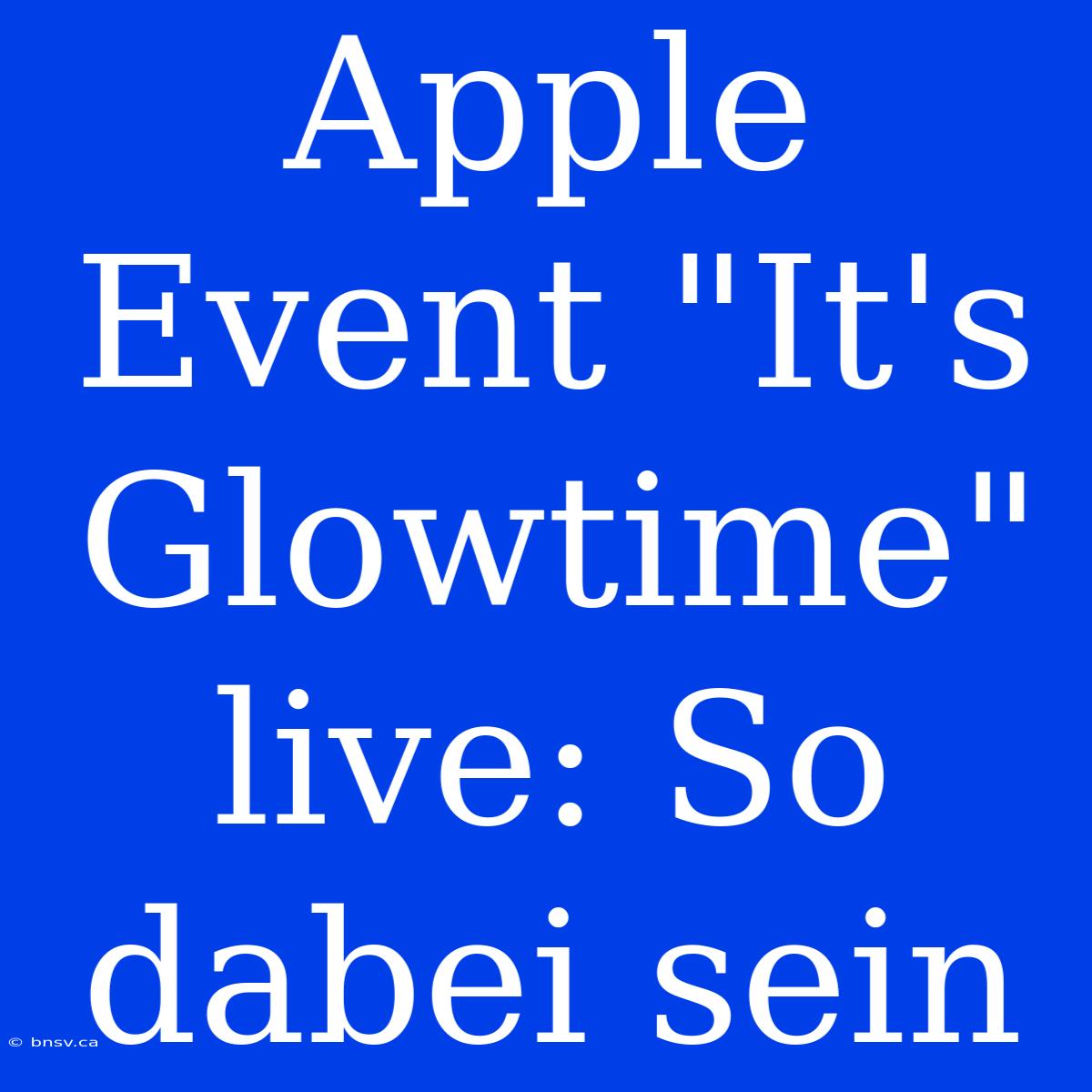 Apple Event 