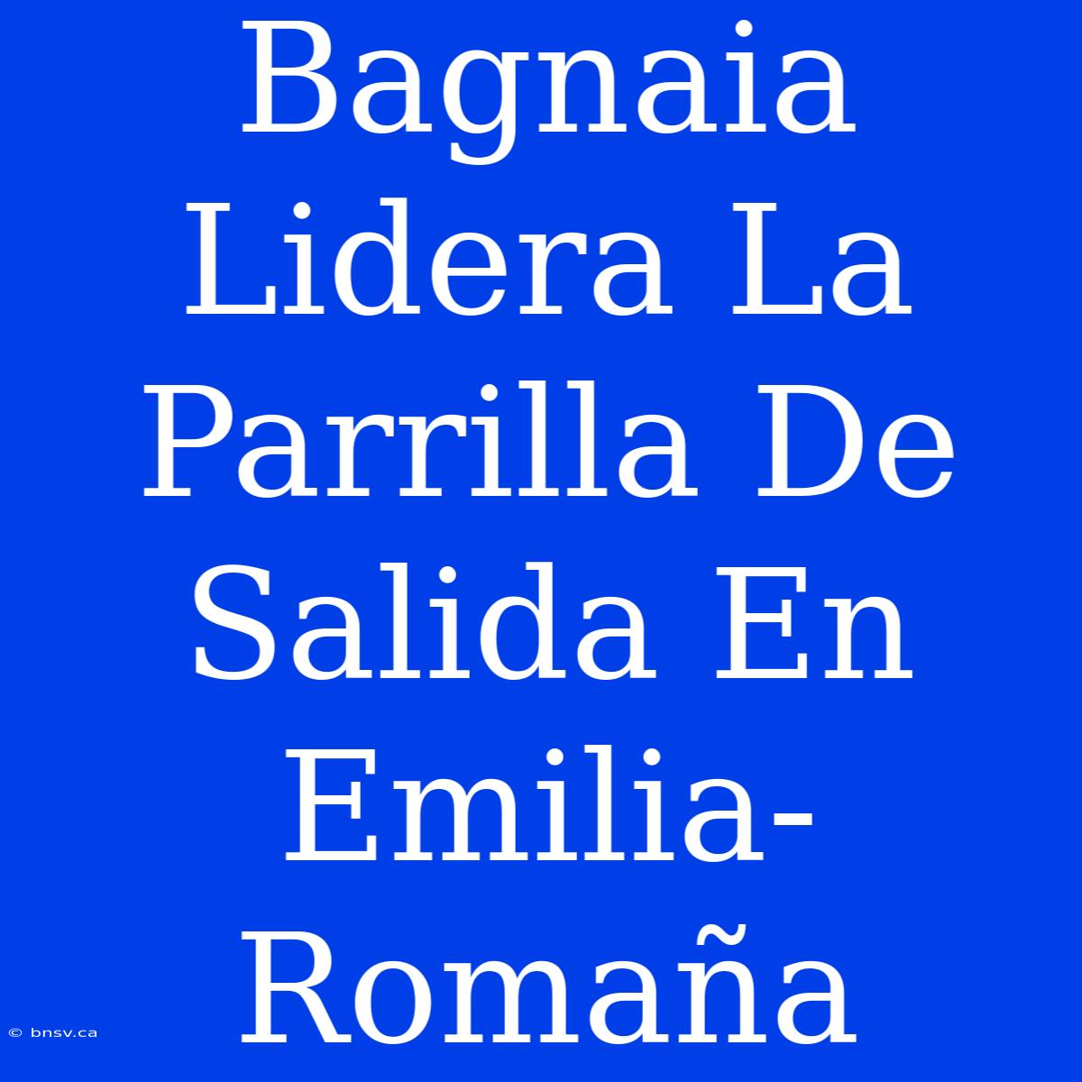 Bagnaia Lidera La Parrilla De Salida En Emilia-Romaña