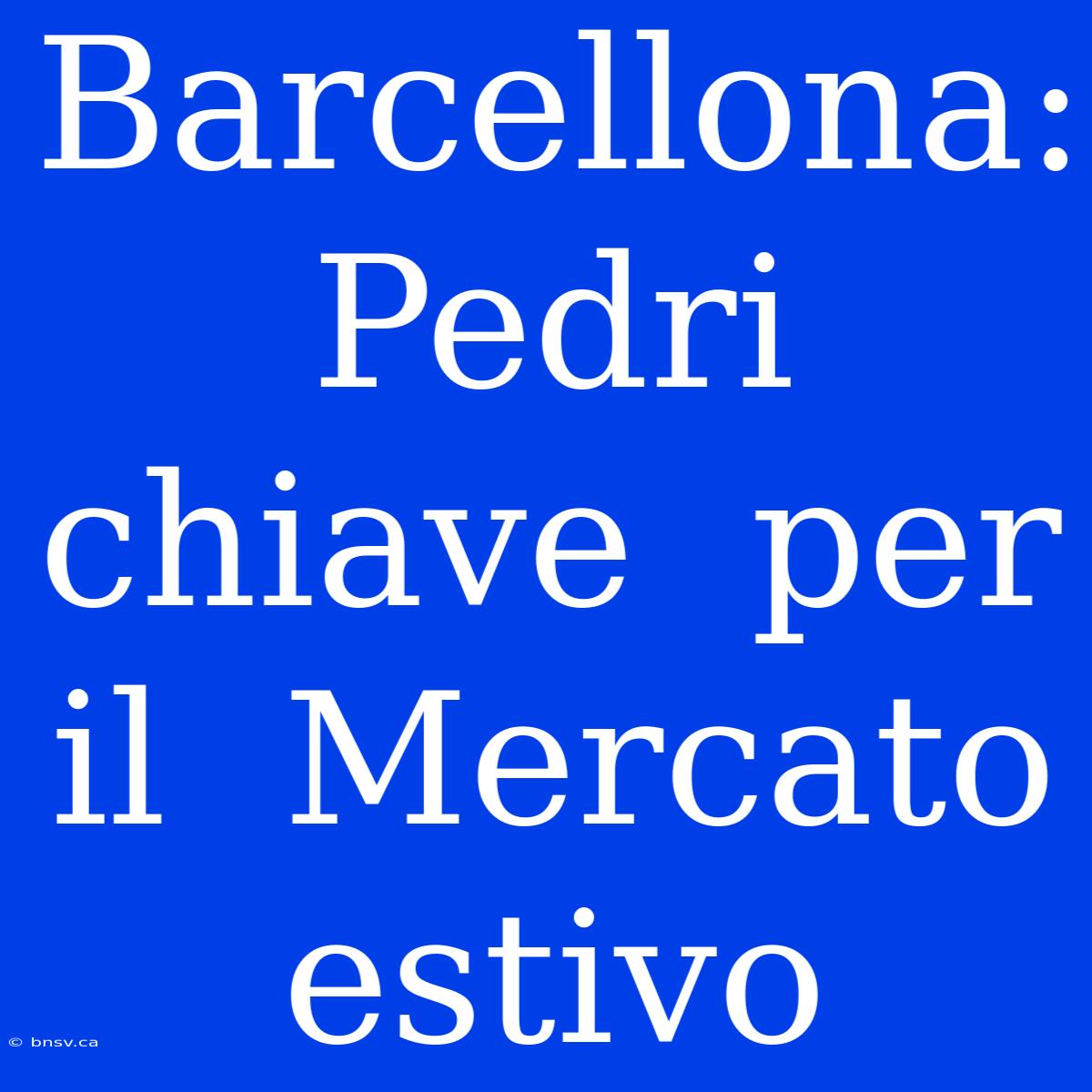 Barcellona:  Pedri  Chiave  Per  Il  Mercato  Estivo