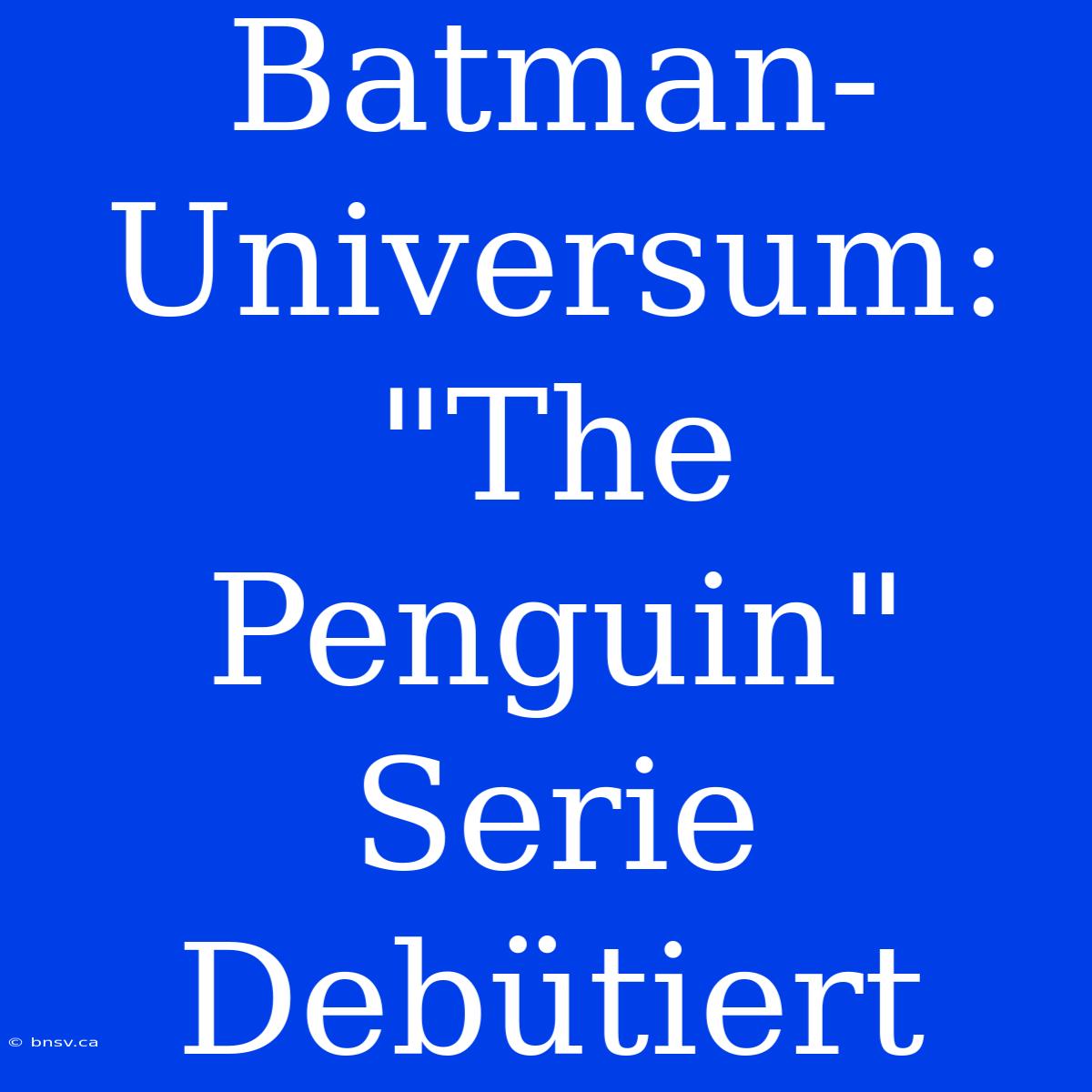 Batman-Universum: 