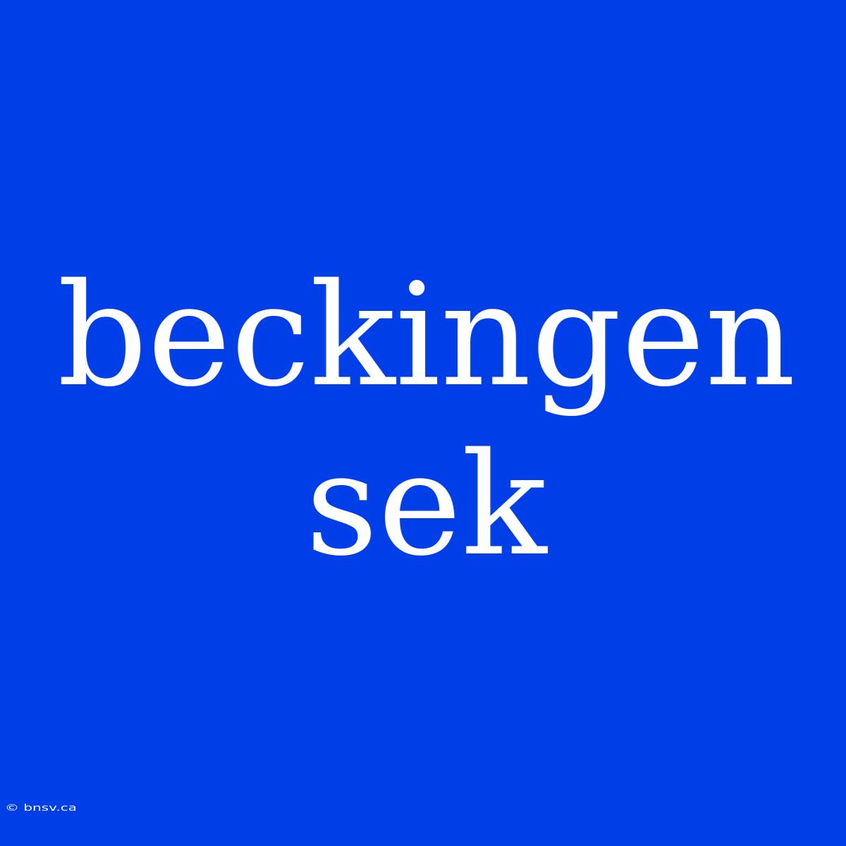 Beckingen Sek