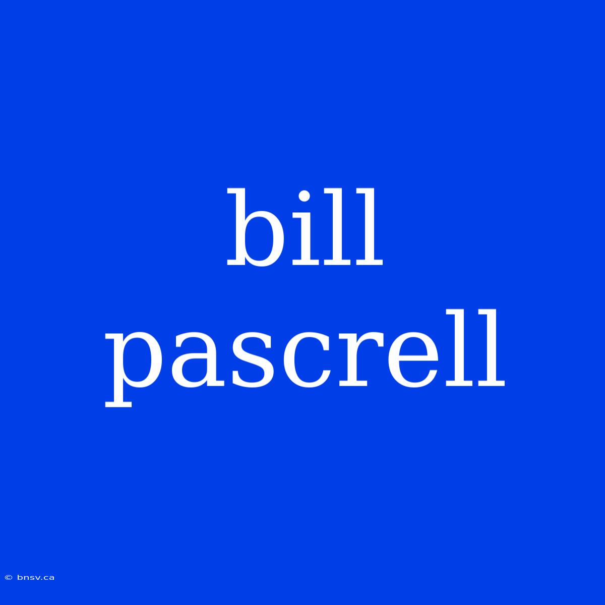 Bill Pascrell