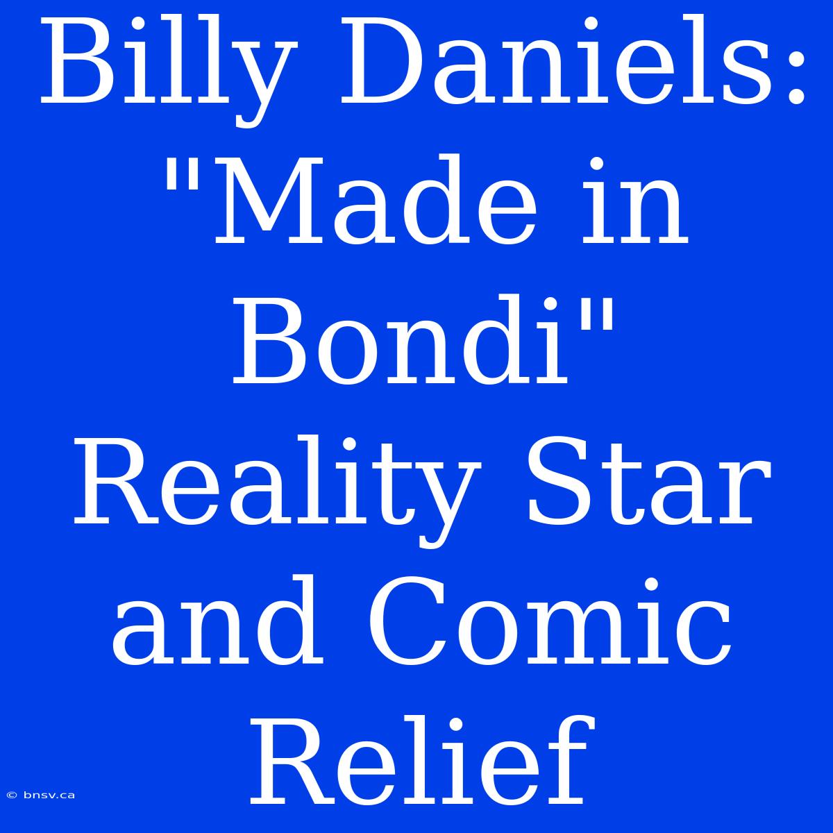 Billy Daniels: 