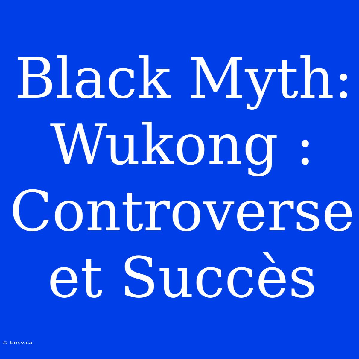 Black Myth: Wukong : Controverse Et Succès