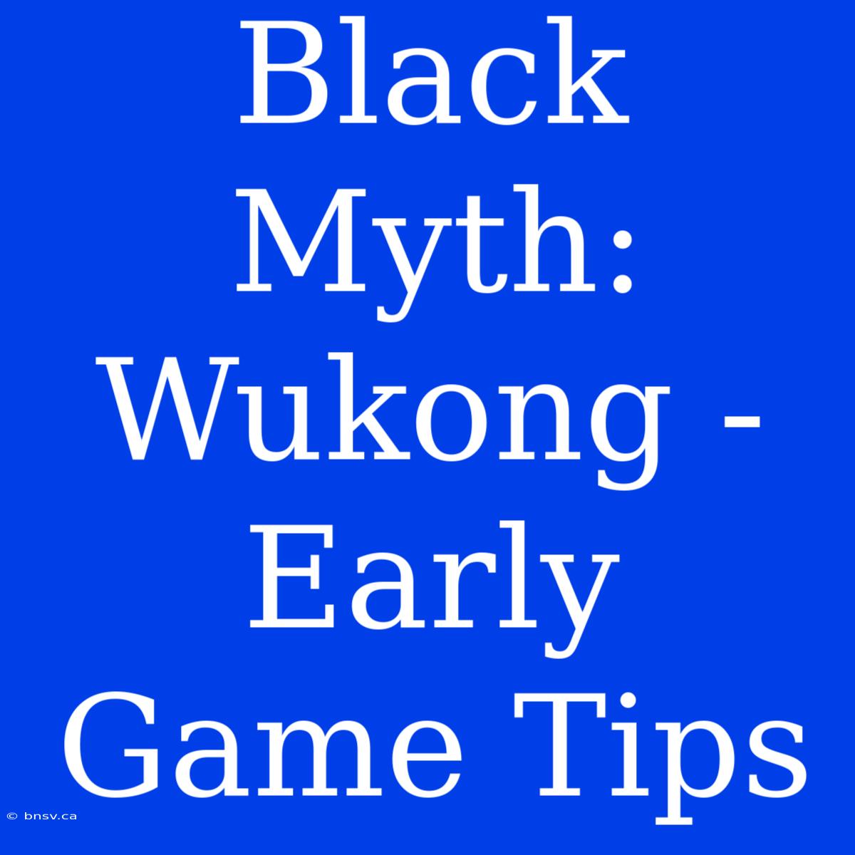 Black Myth: Wukong - Early Game Tips