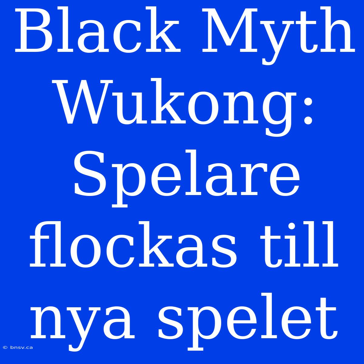 Black Myth Wukong: Spelare Flockas Till Nya Spelet