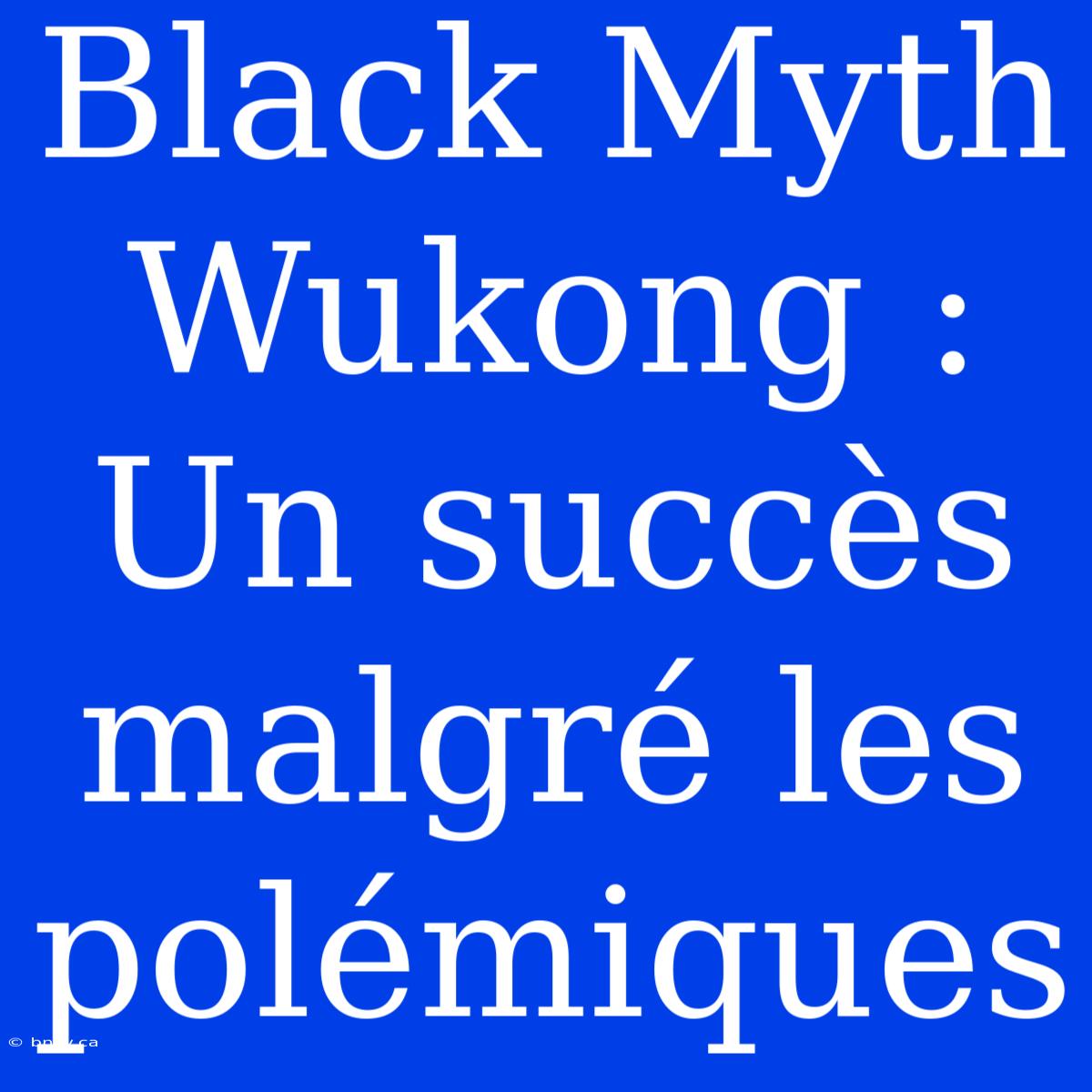 Black Myth Wukong : Un Succès Malgré Les Polémiques