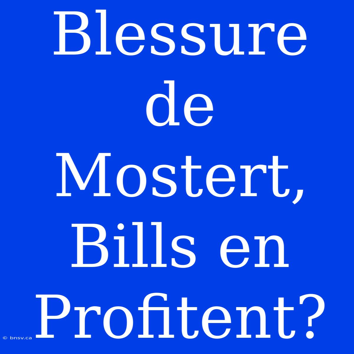 Blessure De Mostert, Bills En Profitent?