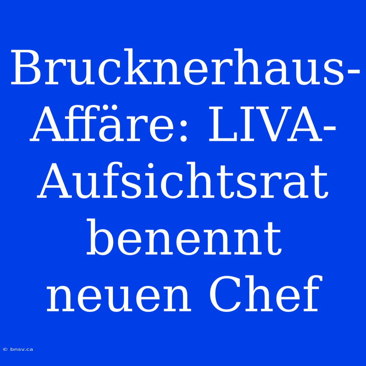 Brucknerhaus-Affäre: LIVA-Aufsichtsrat Benennt Neuen Chef