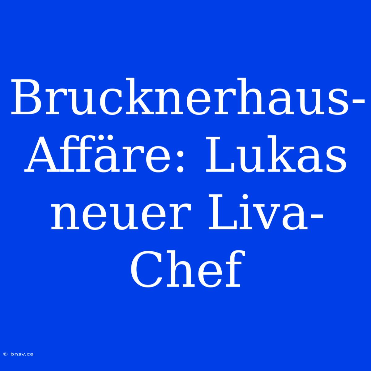 Brucknerhaus-Affäre: Lukas Neuer Liva-Chef