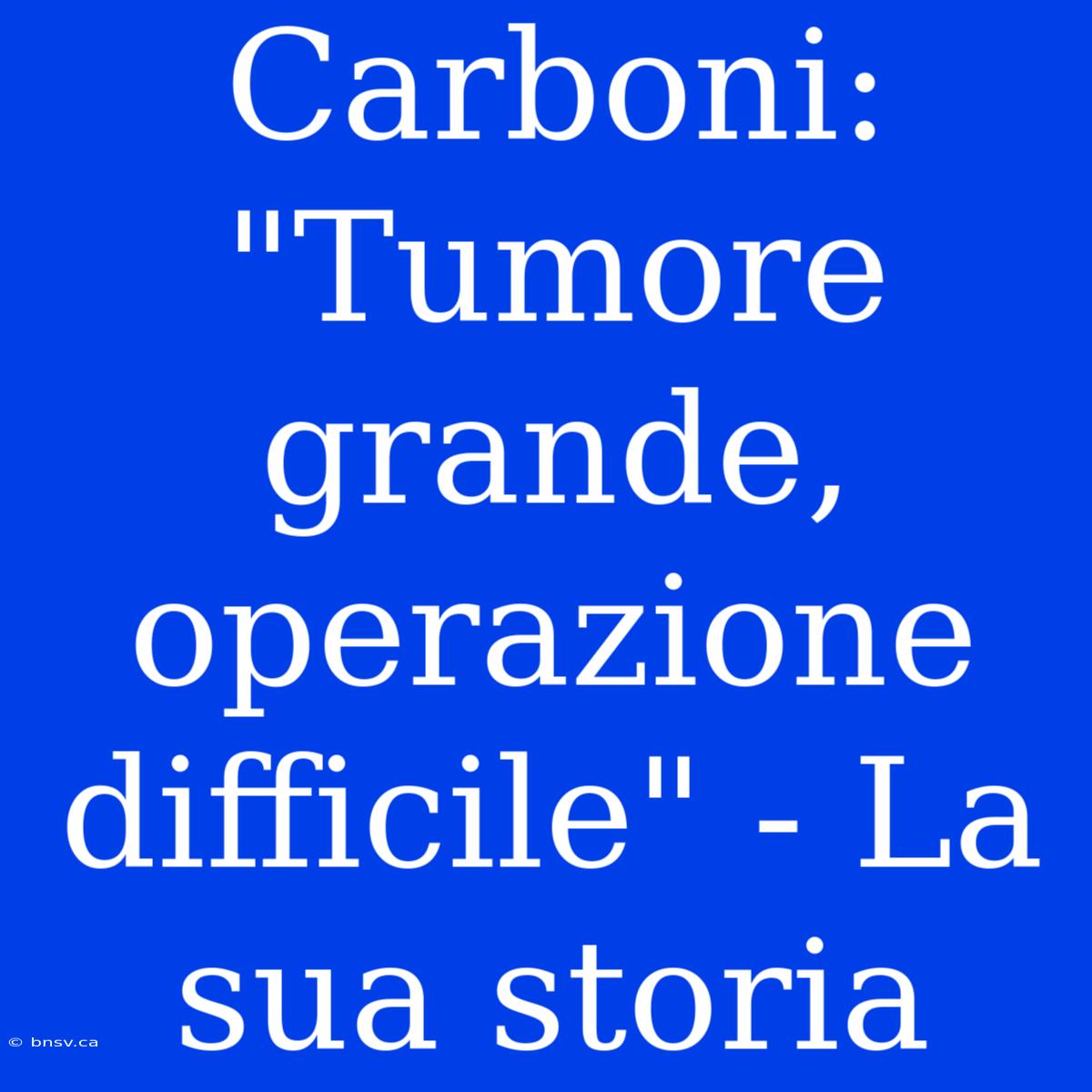 Carboni: 