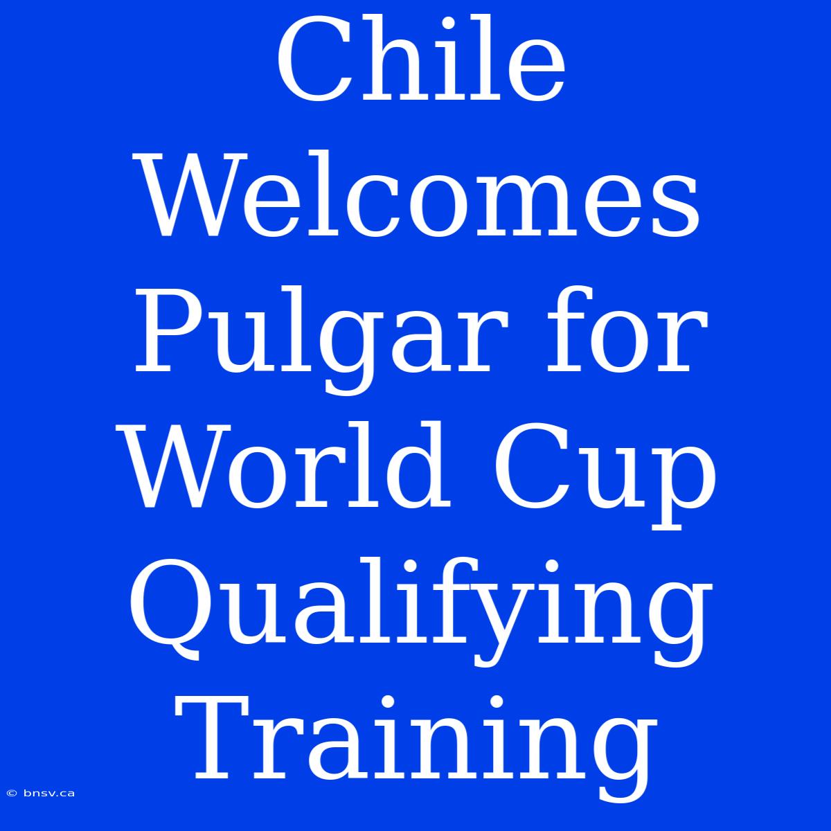 Chile Welcomes Pulgar For World Cup Qualifying Training