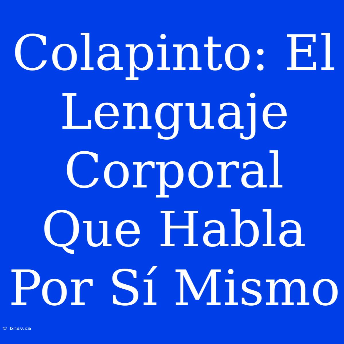 Colapinto: El Lenguaje Corporal Que Habla Por Sí Mismo