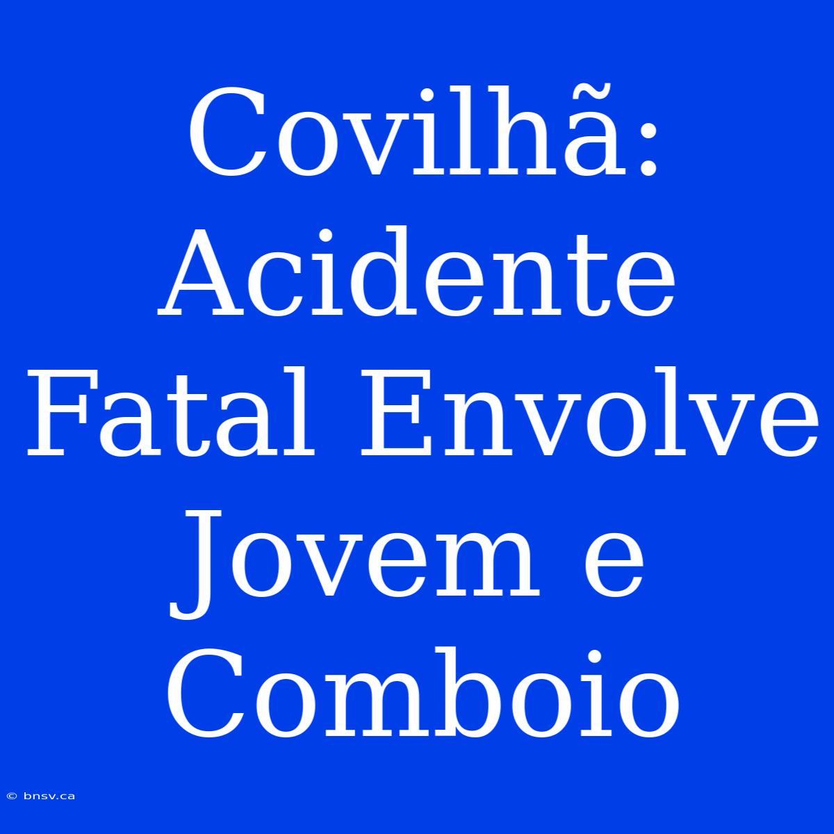 Covilhã: Acidente Fatal Envolve Jovem E Comboio