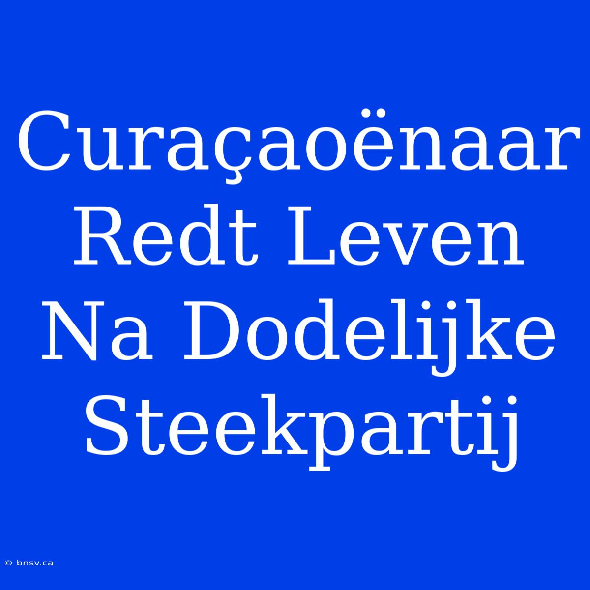 Curaçaoënaar Redt Leven Na Dodelijke Steekpartij