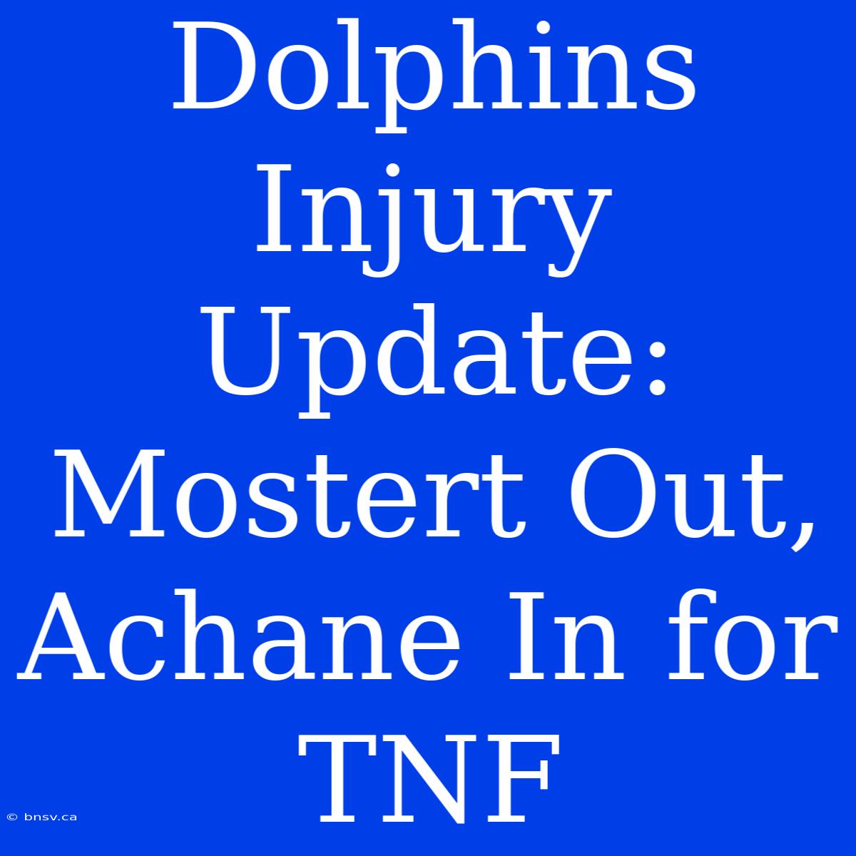 Dolphins Injury Update: Mostert Out, Achane In For TNF