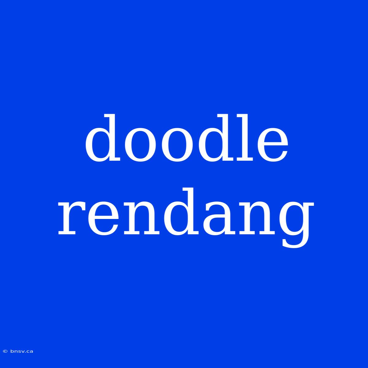 Doodle Rendang