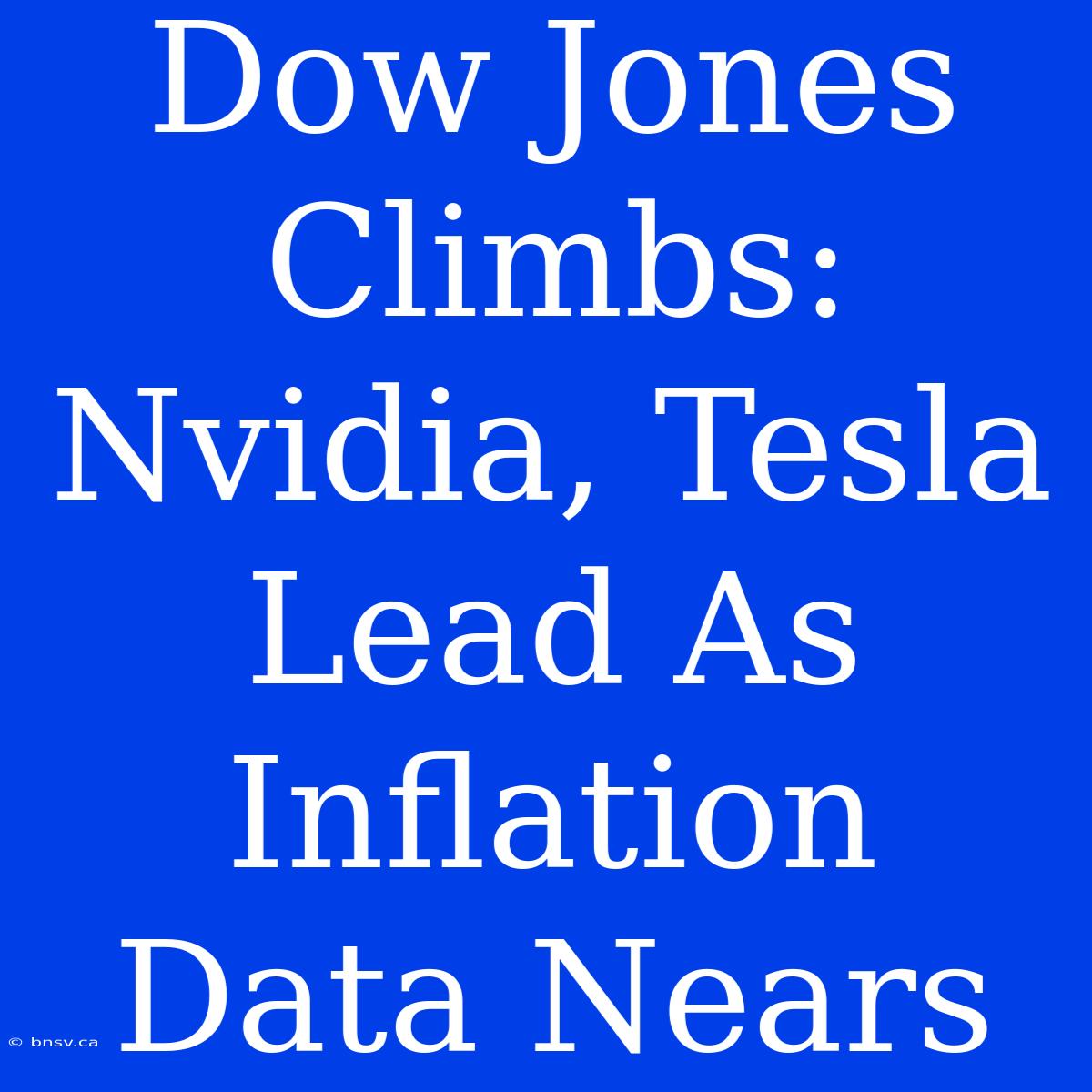 Dow Jones Climbs: Nvidia, Tesla Lead As Inflation Data Nears