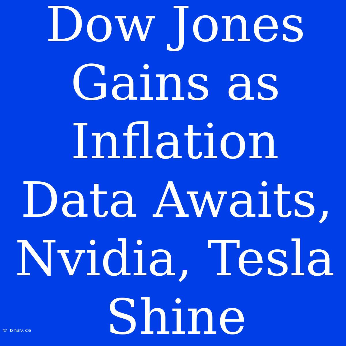 Dow Jones Gains As Inflation Data Awaits, Nvidia, Tesla Shine