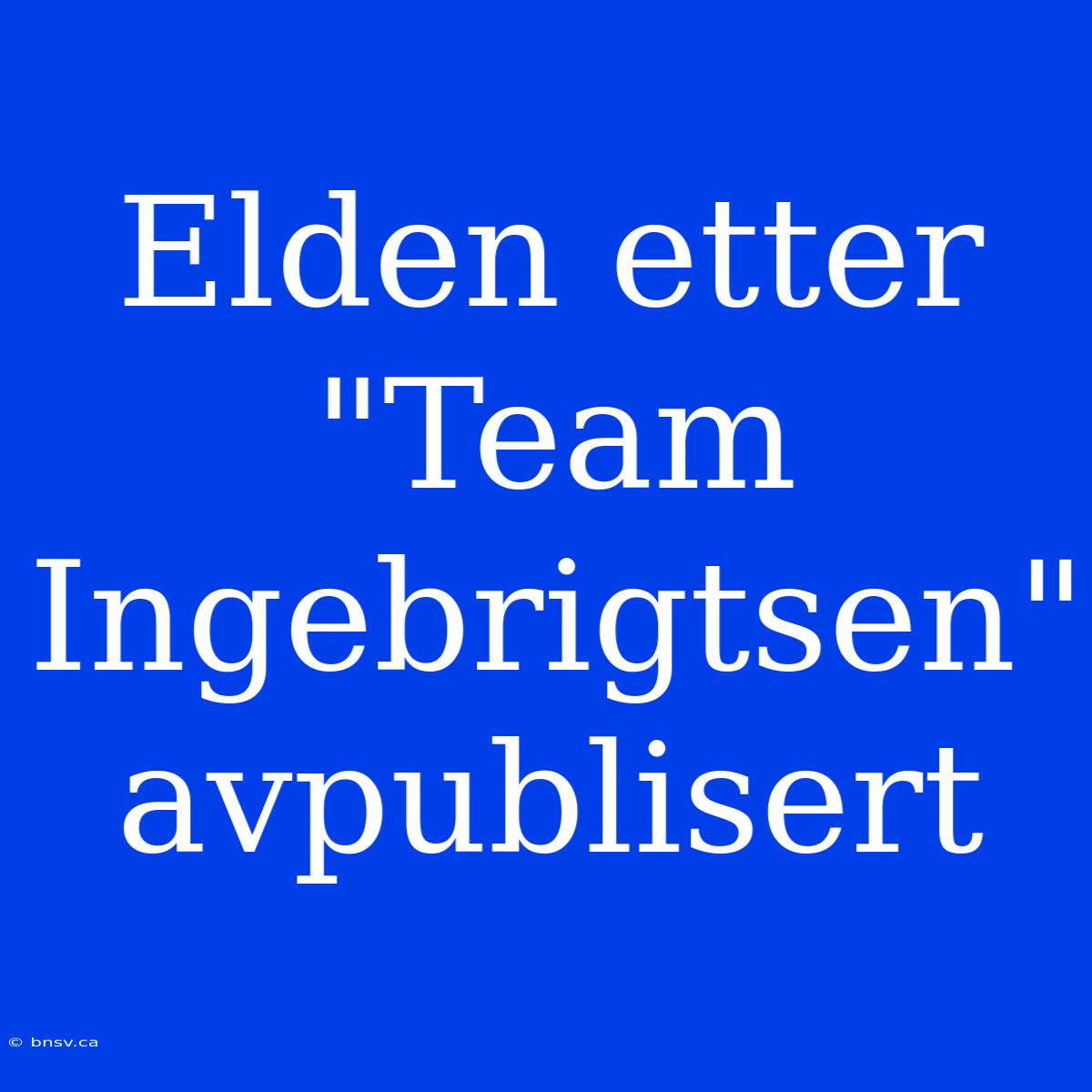 Elden Etter 