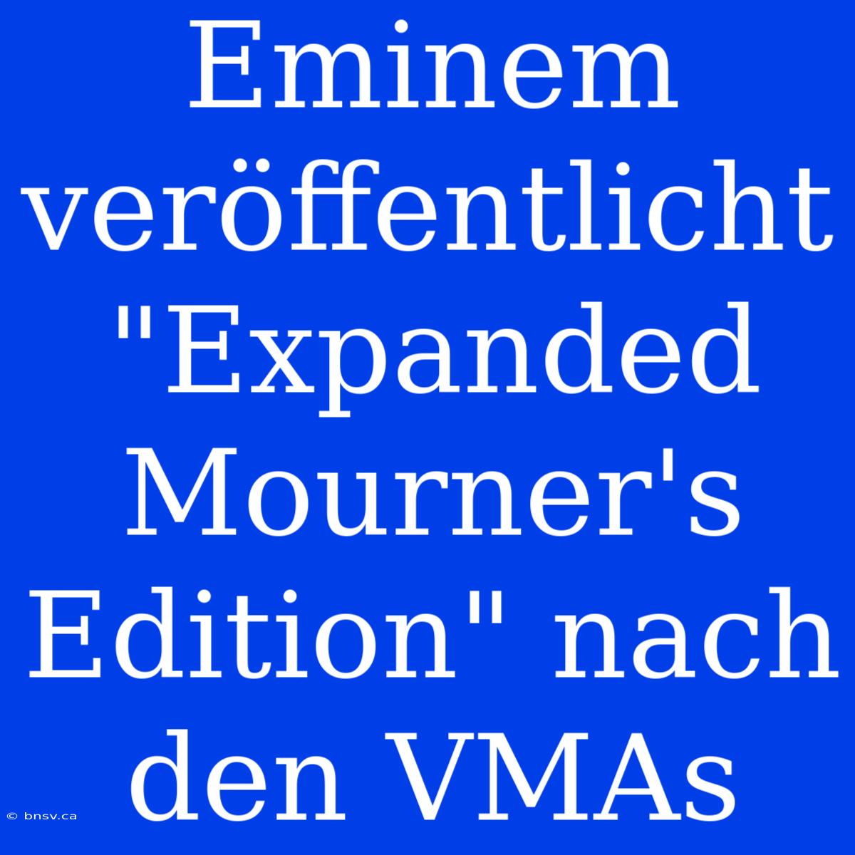 Eminem Veröffentlicht 