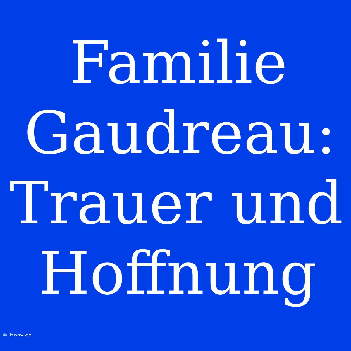 Familie Gaudreau: Trauer Und Hoffnung