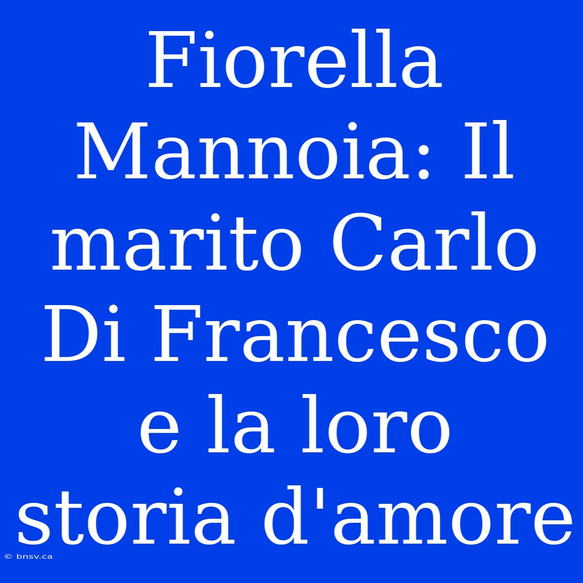 Fiorella Mannoia: Il Marito Carlo Di Francesco E La Loro Storia D'amore