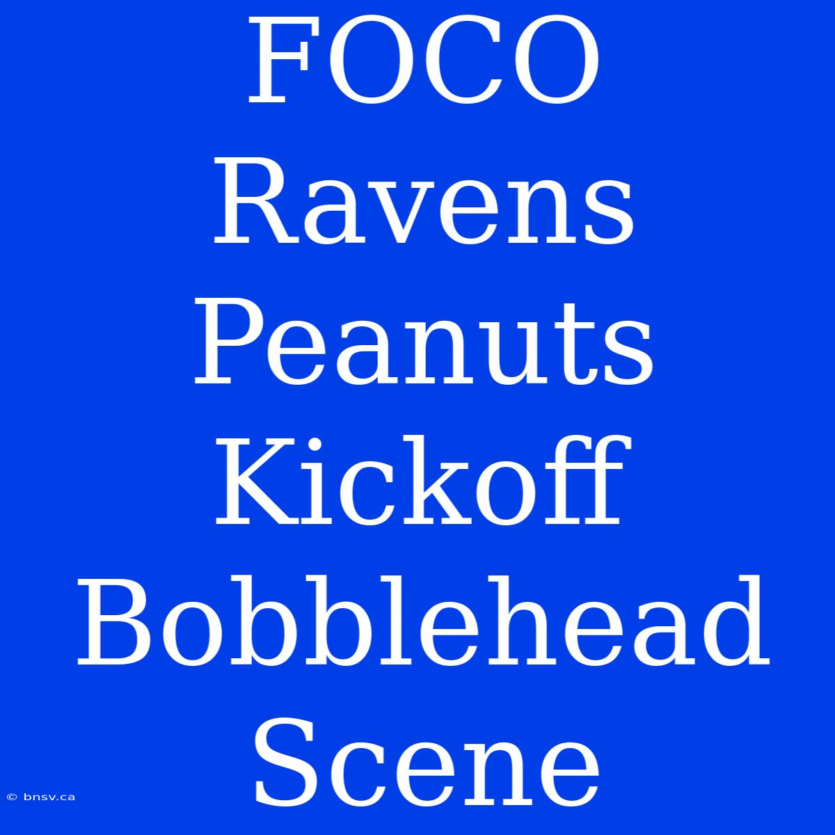 FOCO Ravens Peanuts Kickoff Bobblehead Scene