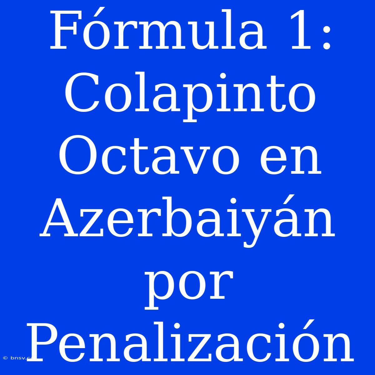 Fórmula 1: Colapinto Octavo En Azerbaiyán Por Penalización