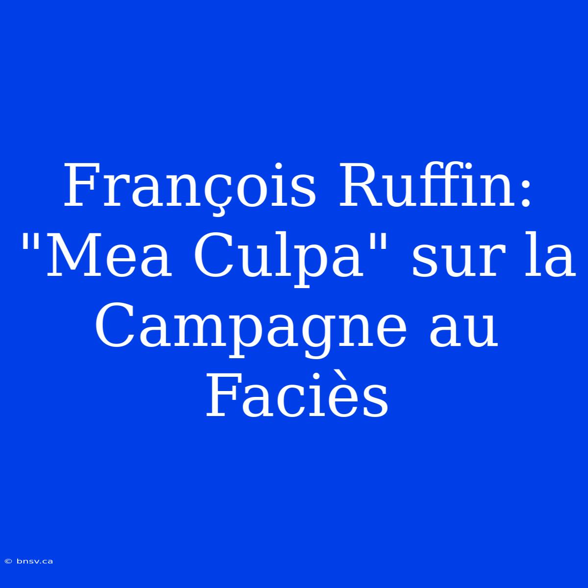 François Ruffin: 