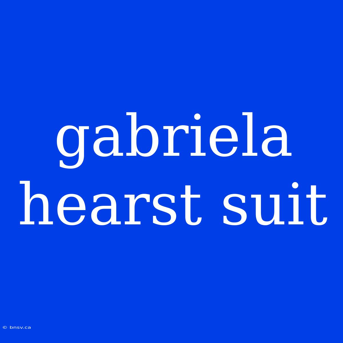 Gabriela Hearst Suit