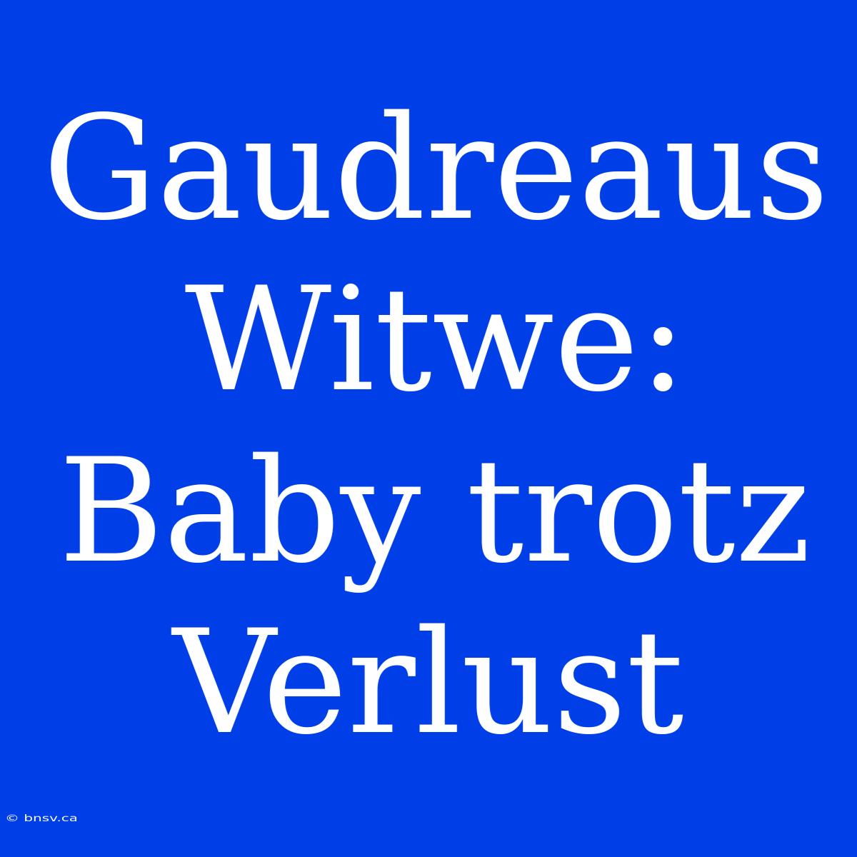 Gaudreaus Witwe: Baby Trotz Verlust