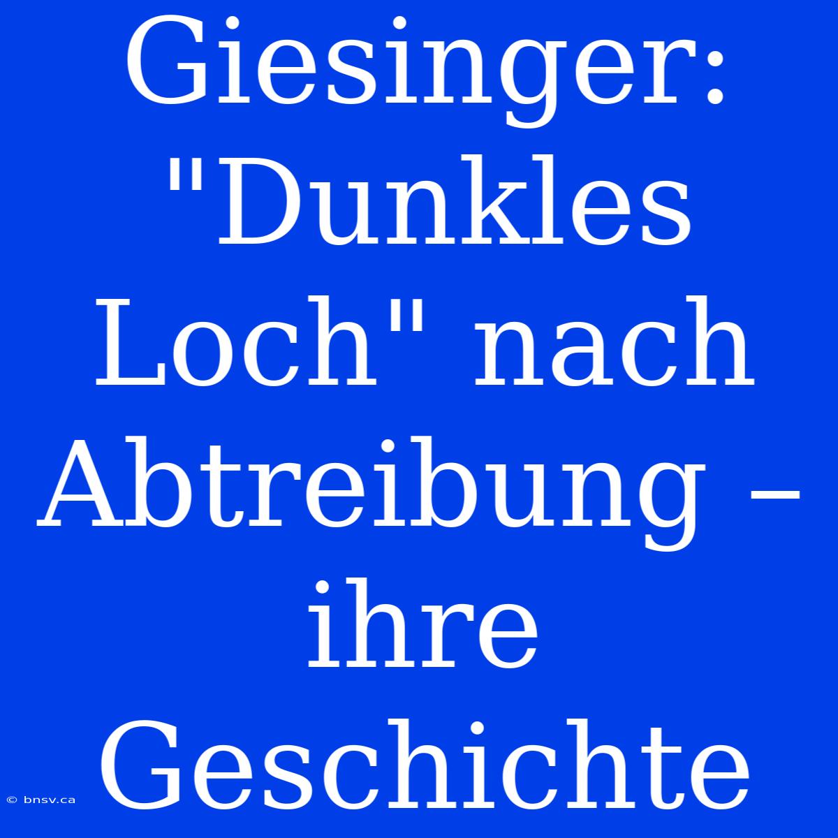 Giesinger: 