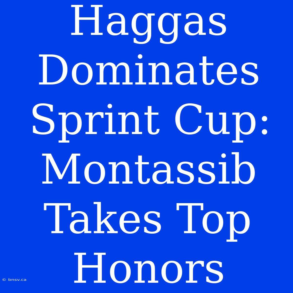 Haggas Dominates Sprint Cup: Montassib Takes Top Honors