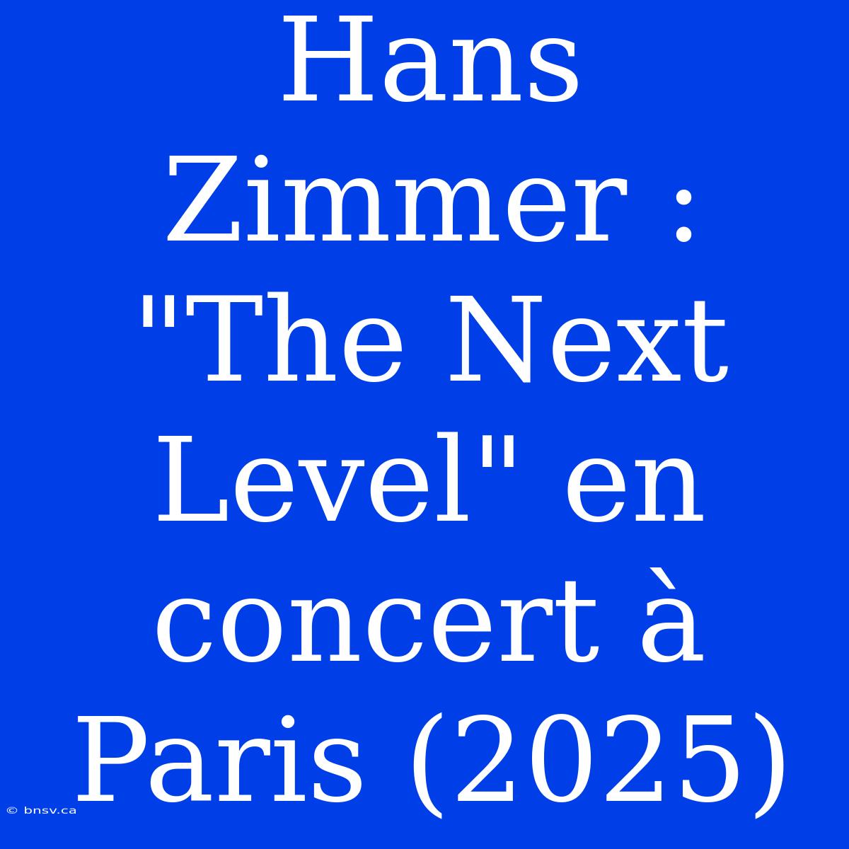 Hans Zimmer : 