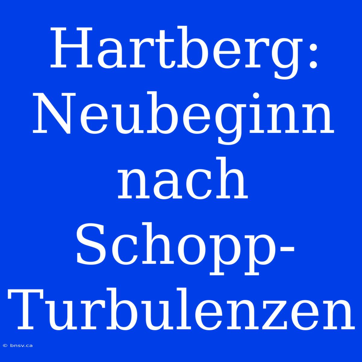 Hartberg: Neubeginn Nach Schopp-Turbulenzen