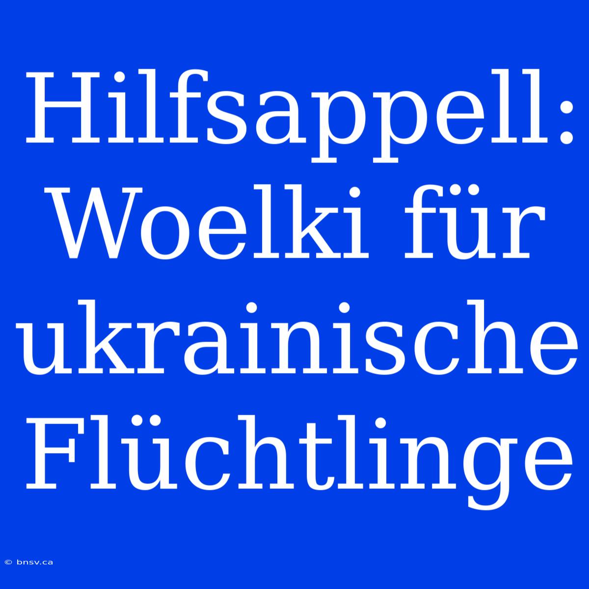 Hilfsappell: Woelki Für Ukrainische Flüchtlinge