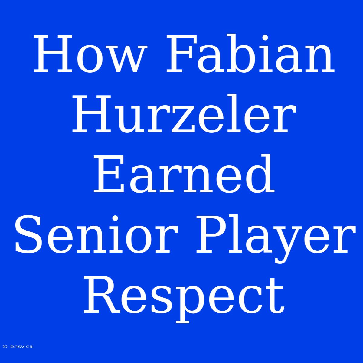 How Fabian Hurzeler Earned Senior Player Respect