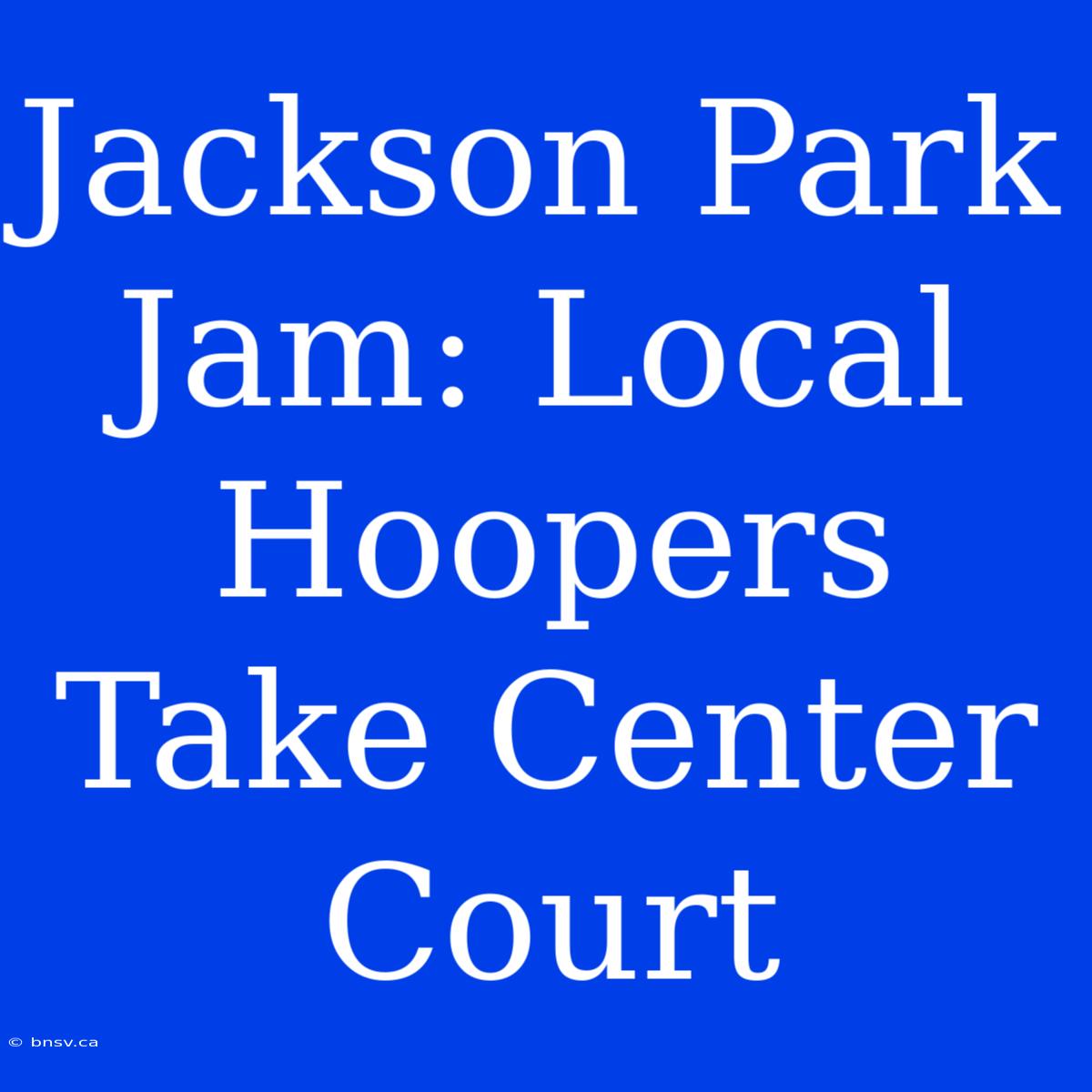 Jackson Park Jam: Local Hoopers Take Center Court