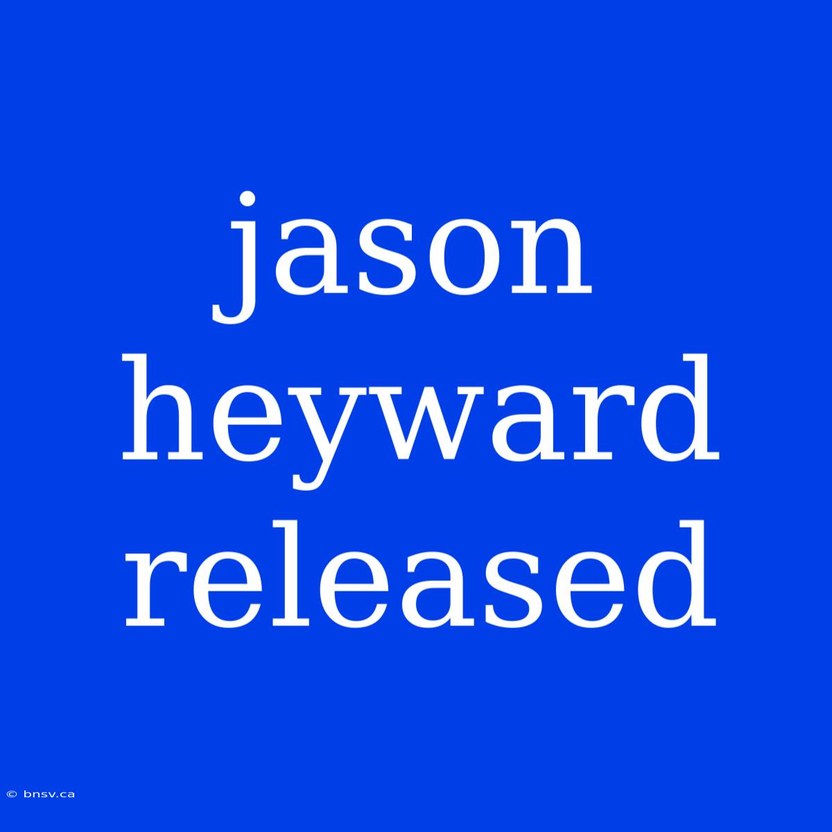 Jason Heyward Released