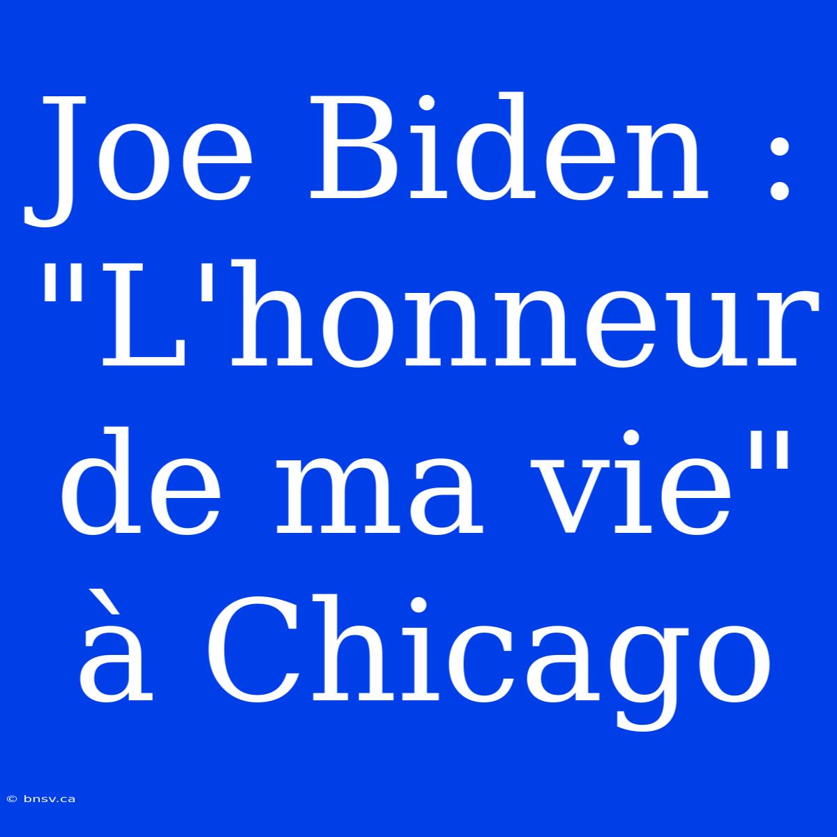 Joe Biden : 