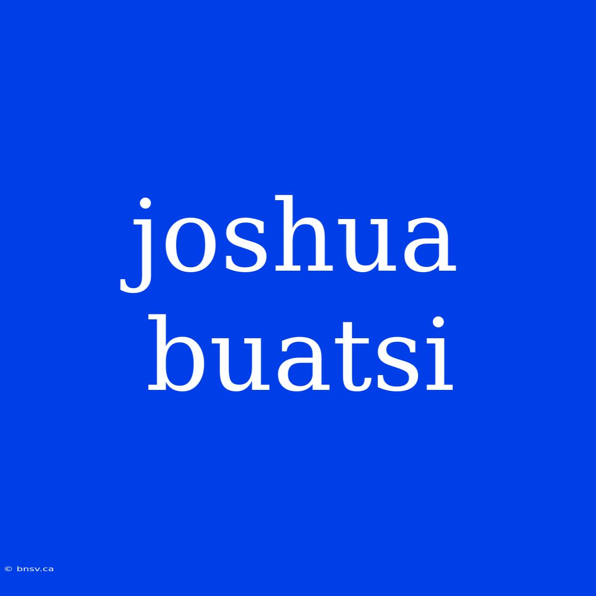 Joshua Buatsi