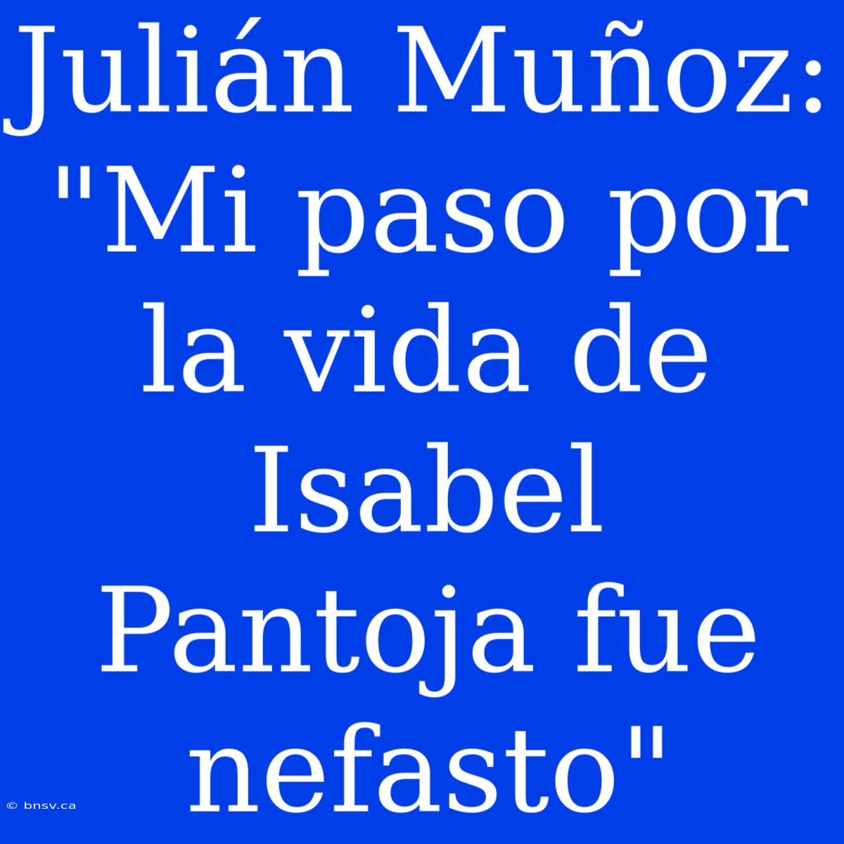 Julián Muñoz: 