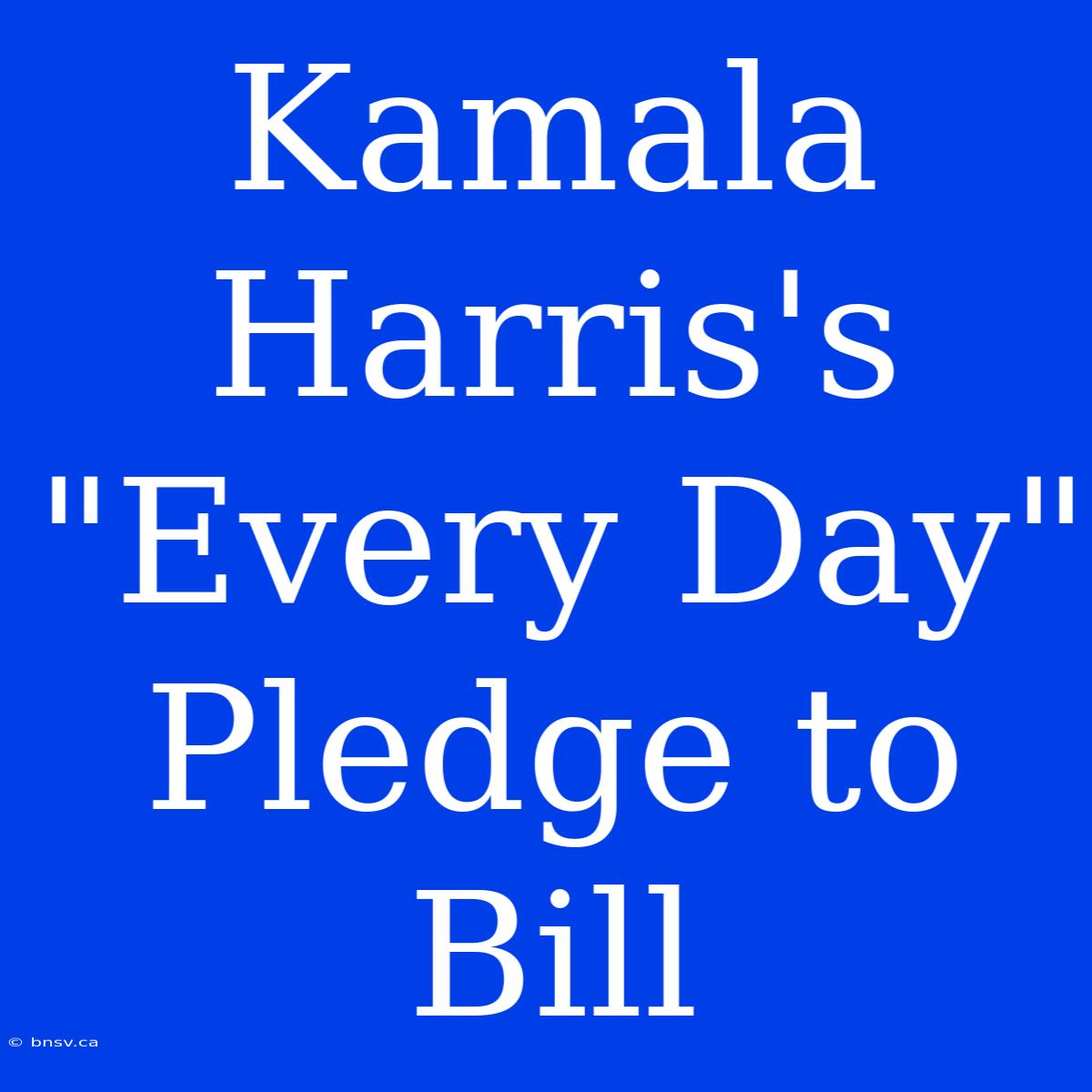 Kamala Harris's 